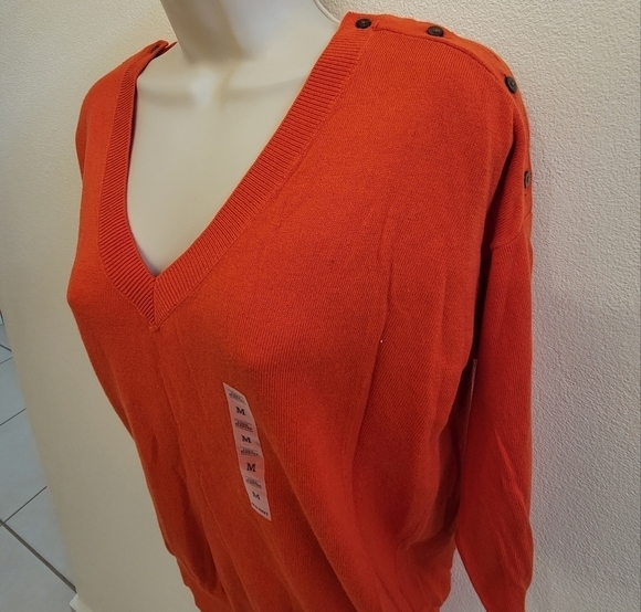 NWT Old Navy Ladies V Neck Short Sleeve Sweater - Picture 4 of 6